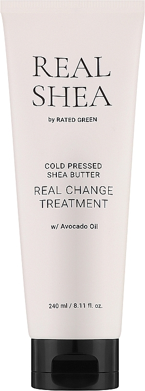Feuchtigkeitsspendende Haarlotion mit Sheabutter - Rated Green Real Shea Cold Pressed Shea Butter Real Change Treatment — Bild N1
