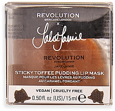 Feuchtigkeitsspendende Lippenmaske - Revolution Skincare X Jake Jamie Sticky Toffee Pudding Lip Mask — Bild N3