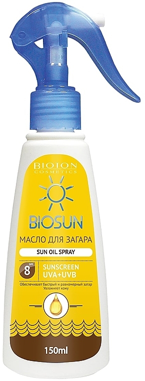 Bräunungsöl SPF 8 - Bioton Cosmetics BioSun — Bild N1