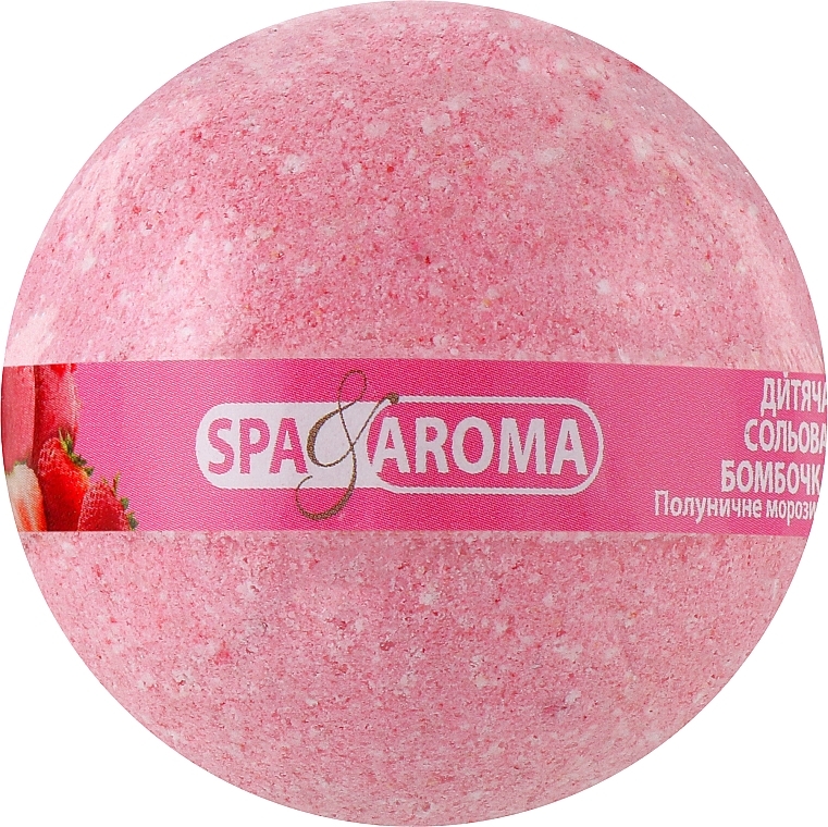 Badebombe Erdbeereis - Bioton Cosmetics Spa & Aroma Bath Bomb — Bild N1