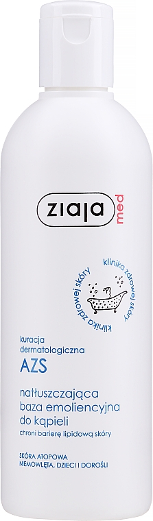 Pflegendes Badeöl für trockene und atopische Haut - Ziaja Med Dermatological Treatment AZS Oiling Base for Bathing — Bild N1