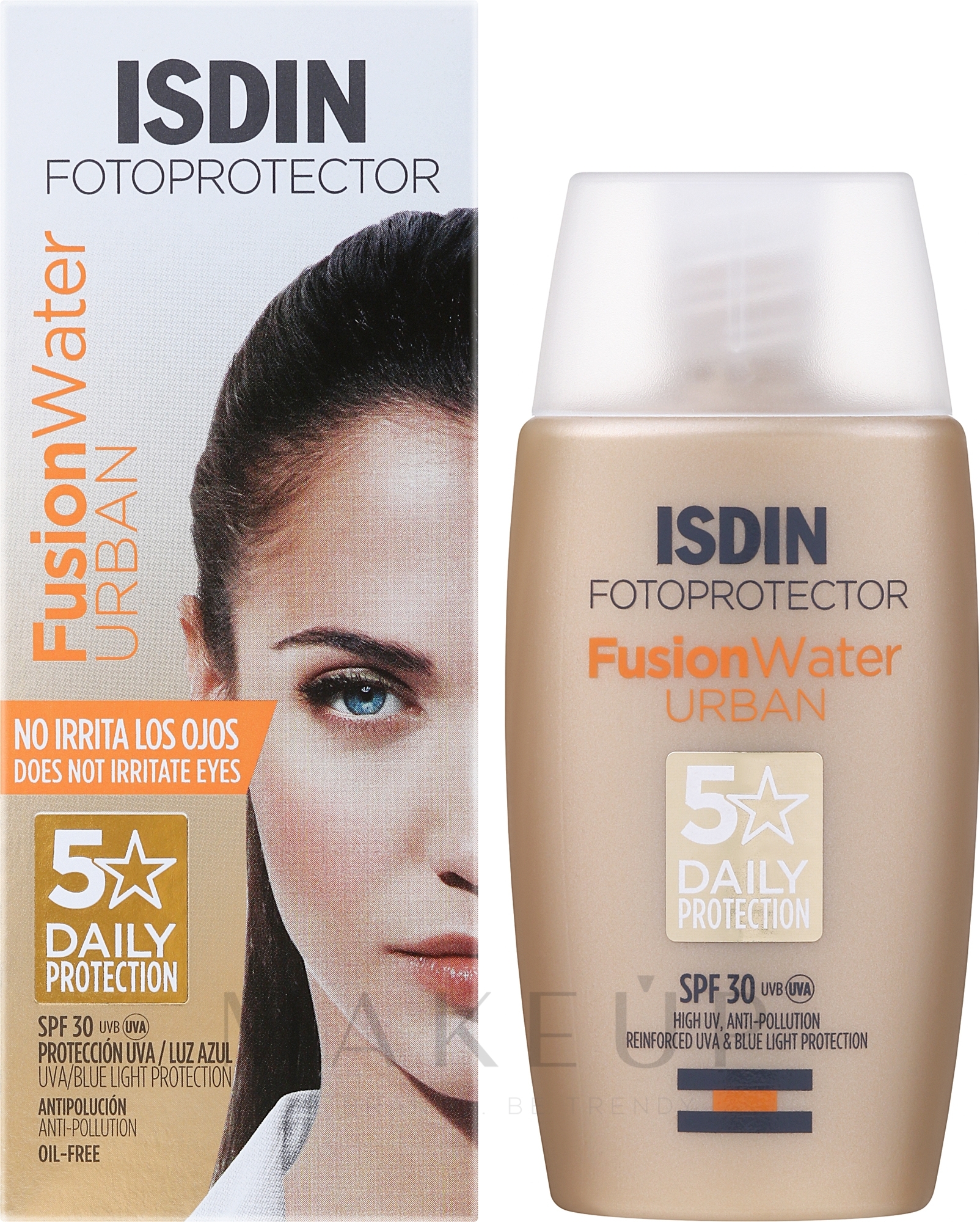 Sonnenschutzcreme für das Gesicht - Isdin Fotoprotector Fusion Water SPF 30+ — Bild 50 ml