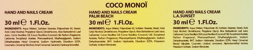 Coco Monoi - Handpflegeset (Handcreme 3x30 ml)  — Bild N3
