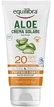 Sonnenschutzcreme mit Aloe Vera - Equilibra Aloe Sun Cream SPF20 — Bild N1