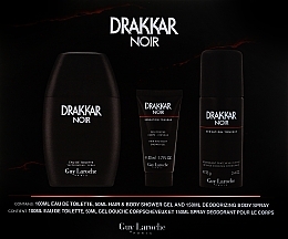 Guy Laroche Drakkar Noir - Duftset (Eau de Toilette 100ml + Duschgel 50ml + Deospray 150ml) — Bild N1