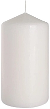 Zylindrische Kerze 80x150 mm weiß - Bispol — Bild N1
