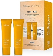 Düfte, Parfümerie und Kosmetik Set - Skin Chemists Youth Series Collagen Tone & Flex Kit (d/cr/50ml + n/cr/50ml)