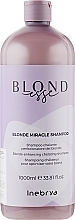 Schützendes Shampoo für ein perfektes Blond mit Kokosöl und Aloe Vera - Inebrya Blondesse Blonde Miracle Shampoo — Bild N3