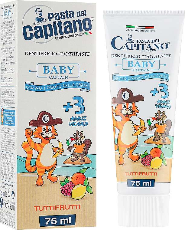 Kinderzahnpasta 3+ mit Fruchtgeschmack - Pasta del Capitano — Bild N1