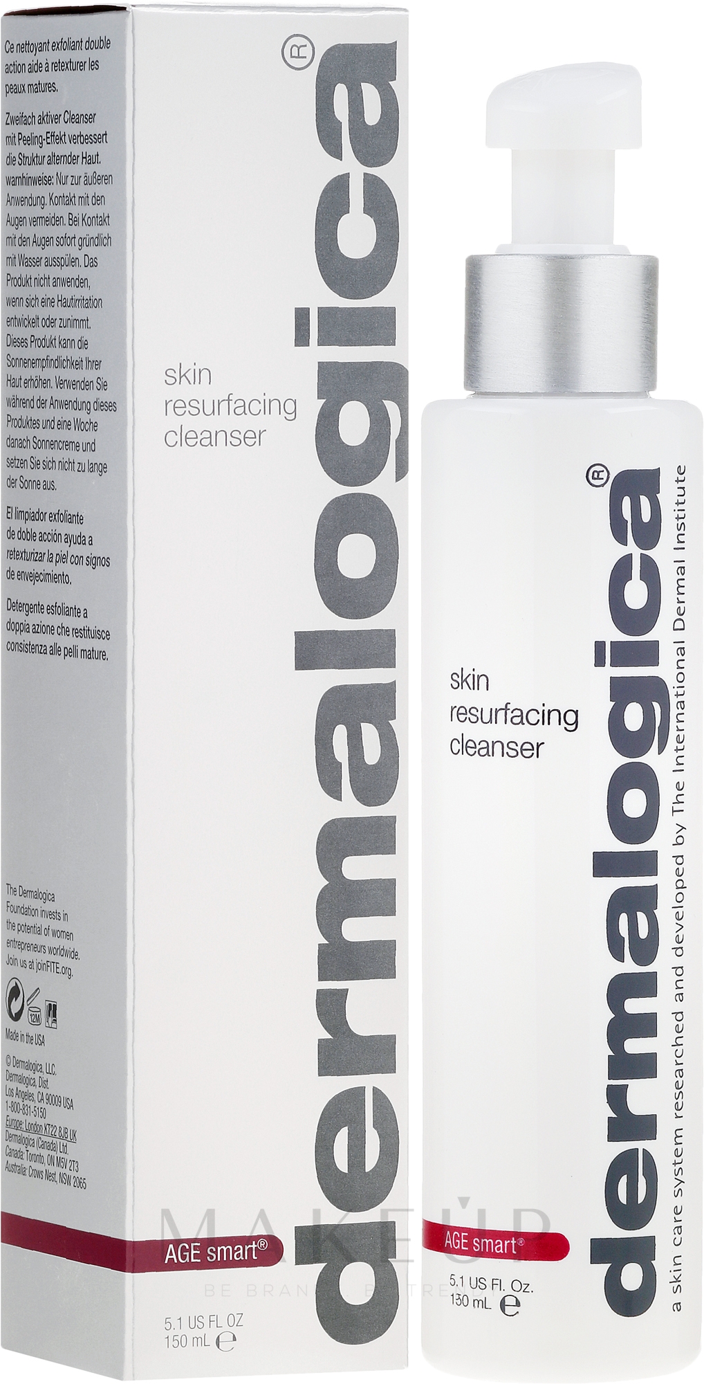 Anti-Aging Cleancer mit Peeling-Effekt - Dermalogica Age Smart Skin Resurfacing Cleanser — Bild 150 ml