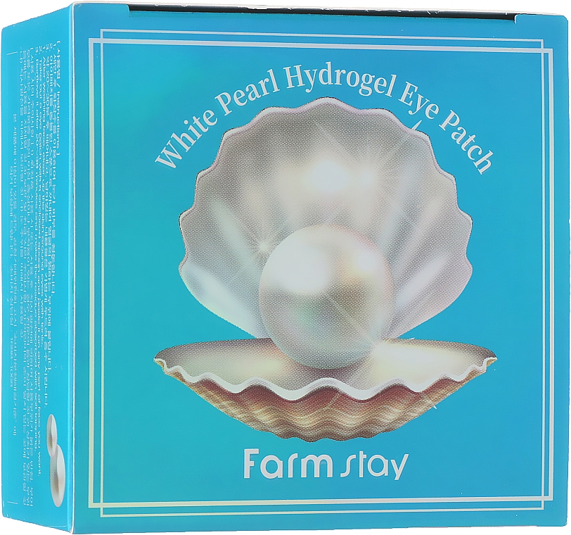 Feuchtigkeitsspendende und beruhigende Hydrogel-Augenpatches mit Perlenextrakt für mehr Hautelastizität - FarmStay White Pearl Hydrogel Eye Patch — Bild N4
