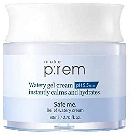 Gel-Creme für das Gesicht - Make P:rem Safe Me. Relief Watery Gel Cream — Bild N1