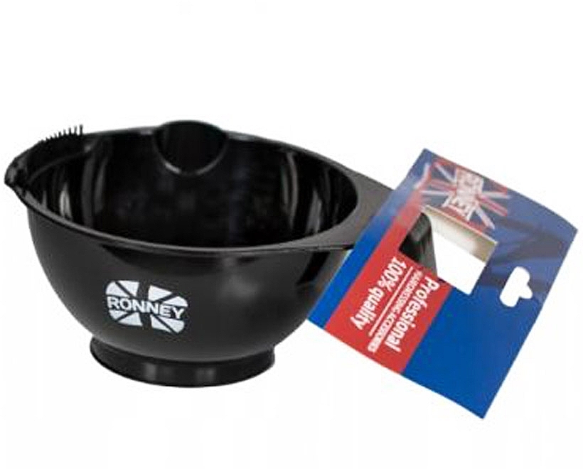 Haarfärbeschale mit Griff und Zähnen - Ronney Professional Tinting Bowl With Rubber — Bild N1