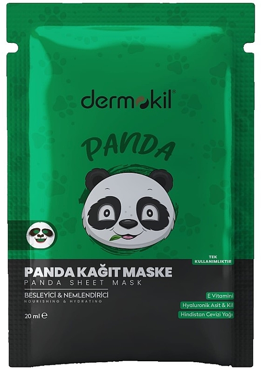 Tuchmaske für das Gesicht Panda - Dermokil Panda Sheet Mask — Bild N1