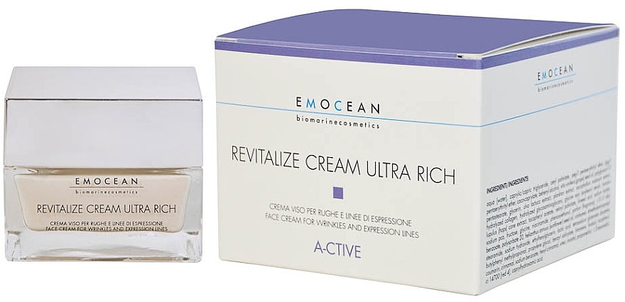 Tiefenwirksame Anti-Falten Creme - Emocean A-Ctive Revitalize Cream Ultra Rich  — Bild N2