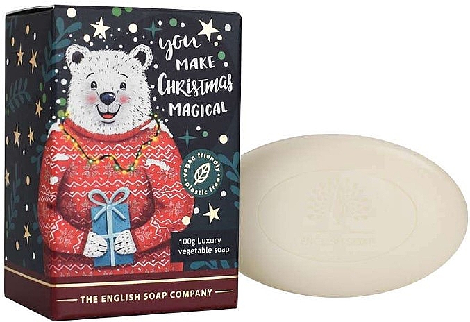 Seife Eisbär - The English Soap Company Christmas Polar Bear Mini Soap — Bild N1