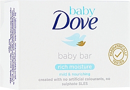 Düfte, Parfümerie und Kosmetik Sanfte feuchtigkeitsspendende und pflegende Seife für Kinder und Babys - Dove Baby Bar Rich Moisture