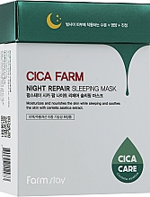 Revitalisierende Nachtmaske mit Centella Asiatica - FarmStay Cica Farm Night Repair Sleeping Mask — Bild N3