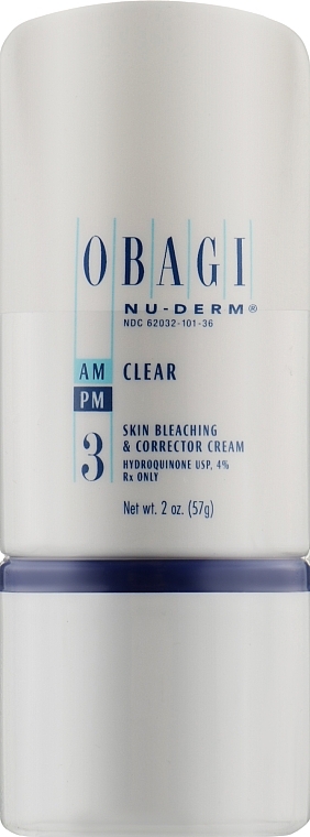 Aufhellende Gesichtscreme mit 4% Hydrochinon - Obagi Nu Derm Clear Rx Skin Brightening Cream — Bild N1