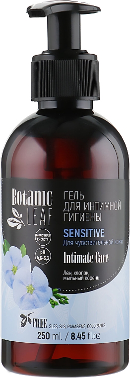 Gel für die Intimpflege mit Milchsäure - Botanic Leaf Sensetive Intimate Gel — Bild N2