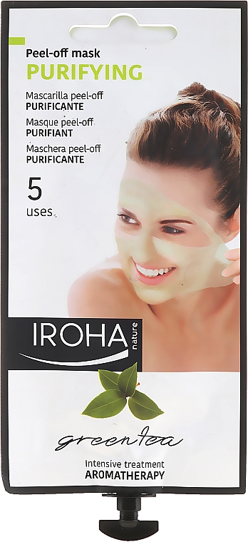 Gesichtsmaske - Iroha Nature Green Tea Purifying Peel-Off Mask — Bild N1