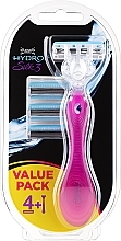 Düfte, Parfümerie und Kosmetik Rasierer mit 4 austauschbaren Kartuschen - Wilkinson Sword Hydro Silk 3