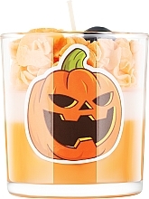 Deko-Kerze Halloween, Kürbis mit Lächeln - KaWilamowski Scented Candle — Bild N1