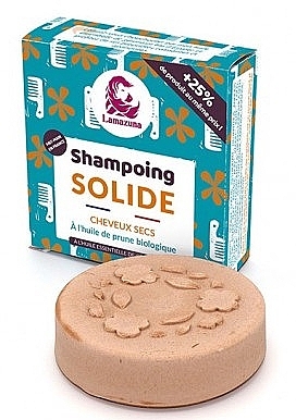 Festes Shampoo für trockenes Haar mit Pflaumenöl - Lamazuna Solid Shampoo — Bild N1