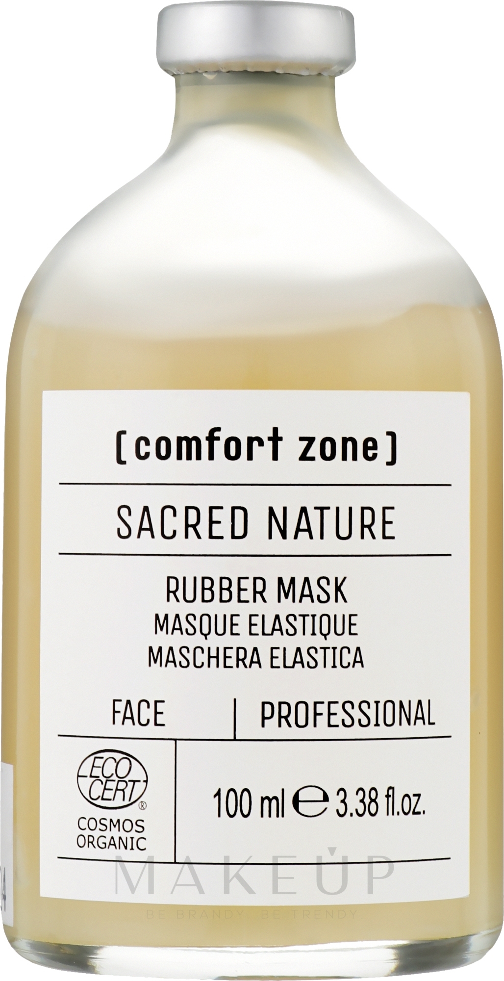Feuchtigkeitsspendende Massagemaske für das Gesicht mit elastischer Textur und Lifting-Effekt - Comfort Zone Sacred Nature Rubber Mask — Bild 100 ml