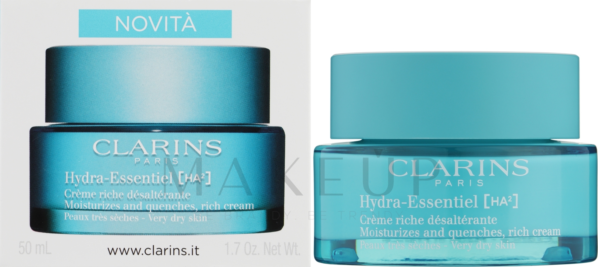 Feuchtigkeitscreme für trockene Haut - Clarins Hydra-Essentiel Rich Cream — Bild 50 ml