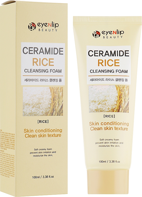 Reinigungsschaum mit Ceramiden und Reisextrakt für das Gesicht - Eyenlip Ceramide Rice Cleansing Foam — Bild N1