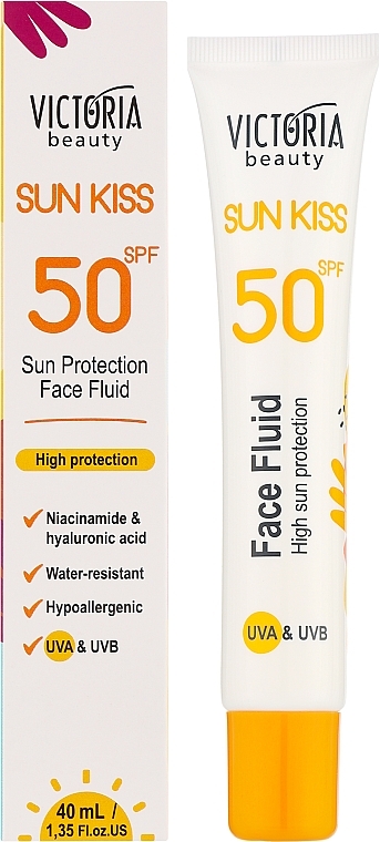 Sonnenschutzfluid - Victoria Beauty Sun Kiss Sun Protection Face Fluid SPF50 — Bild N2