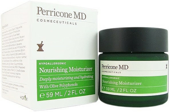 Beruhigende und pflegende Feuchtigkeitscreme für das Gesicht - Perricone MD Hypoallergenic Nourishing Moisturizer — Bild N1