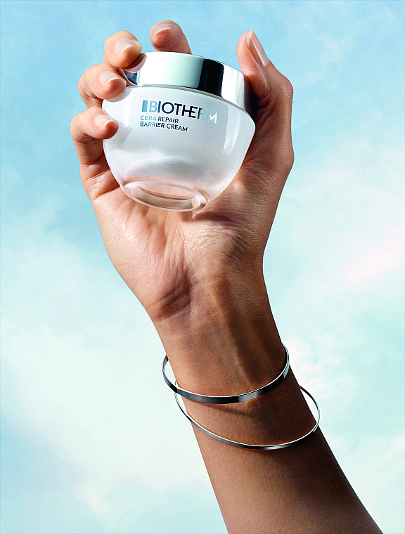 Stärkende, regenerierende und beruhigende Gesichtscreme mit Ceramiden gegen Reizungen - Biotherm Cera Repair Barrier Cream — Bild N6