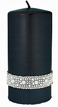 Düfte, Parfümerie und Kosmetik Dekorative Kerze 7x14 cm schwarz - Artman Crystal Opal Pearl