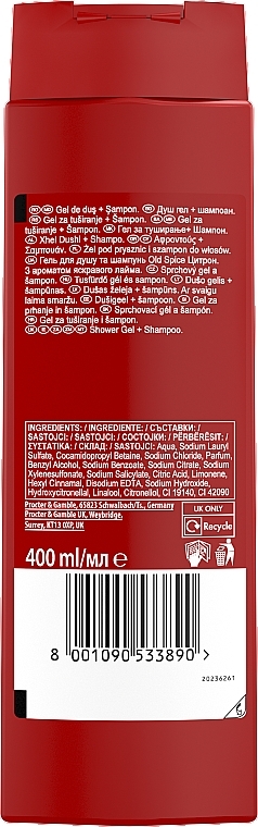 2in1 Duschgel und Shampoo - Old Spice Citron Shower Gel — Bild N2