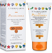 Düfte, Parfümerie und Kosmetik Sonnenschutzcreme für Kinder SPF 50+ - L'Erbolario Piccolosole Creme Solare Bimbi Protezione SPF50+