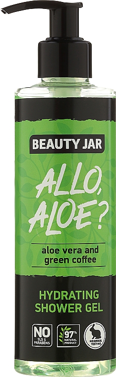 Feuchtigkeitsspendendes Duschgel mit Aloe Vera und grünen Kaffeebohnen - Beauty Jar Hidrating Shower Gel — Bild N3