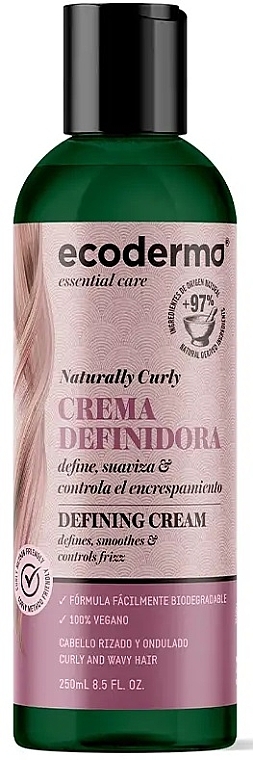 Creme für lockiges Haar - Ecoderma Naturally Curly Defining Cream — Bild N1