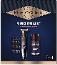 Gesichtspflegeset - Gillette King C. Perfect Stubble Kit (Gesichts-Feuchtigkeitscreme 100ml + Haartrimmer 1 St.) — Bild N1