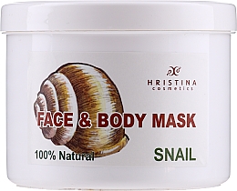 Düfte, Parfümerie und Kosmetik Beruhigende pflegende und feuchtigkeitsspendende Körper- und Gesichtsmaske mit Schneckenextrakt - Hristina Cosmetics 100% Natural Snail Face & Body Mask