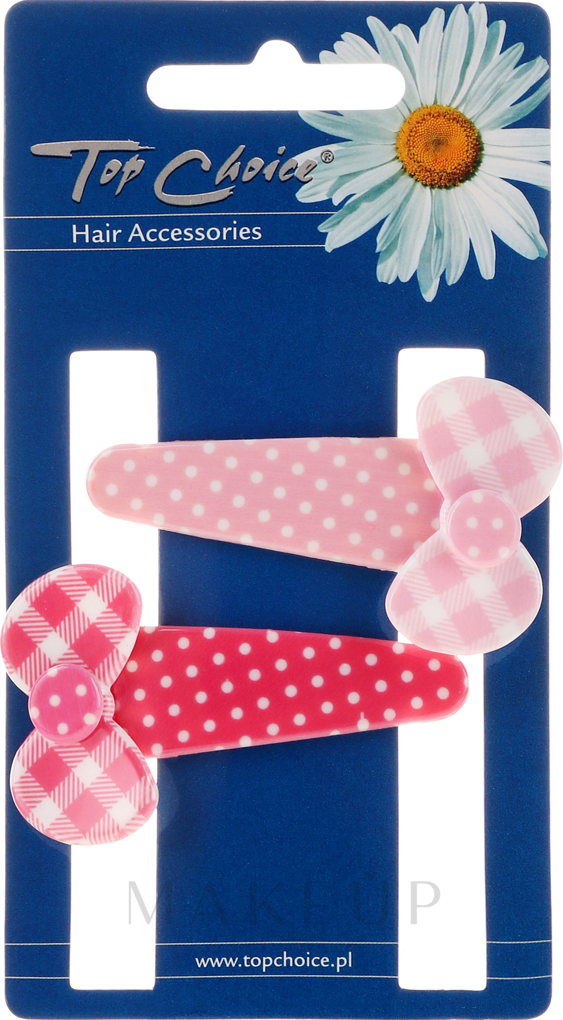 Haarspange 23682 rosa und weiß 2 St. - Top Choice — Bild 2 St.
