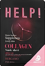 Gesichtsmaske mit Kollagen - Bergamo HELP! Mask — Bild N1