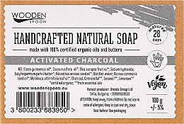 Handgemachte Naturseife mit Aktivkohle Halbmond - Wooden Spoon Bar Soap — Bild N3