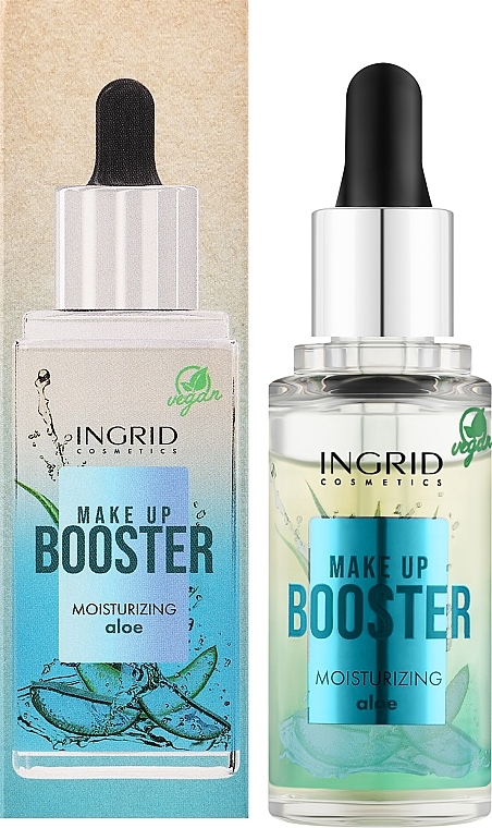 Feuchtigkeitsspendender Gesichtsbooster mit Aloe - Ingrid Cosmetics Make Up Booster Moisturizing Aloe — Bild N2