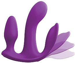 Dreifacher Vibrator mit Fernbedienung lila - PipeDream Threesome Total Ecstasy Purple — Bild N2