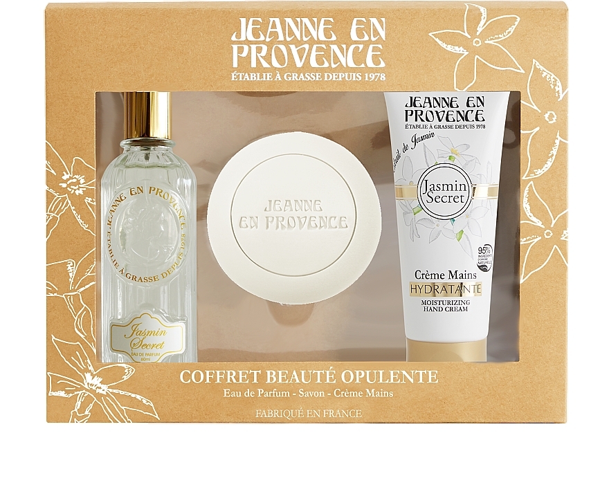 Jeanne en Provence Jasmin Secret - Duftset (Eau de Parfum 60ml + Handcreme 75ml + Seife 100g)  — Bild N1