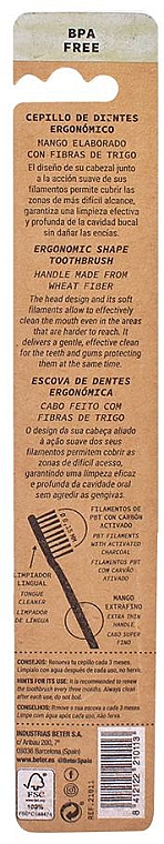 Zahnbürste weich schwarz - Beter Dental Care Adult Toothbrush Soft — Bild N5