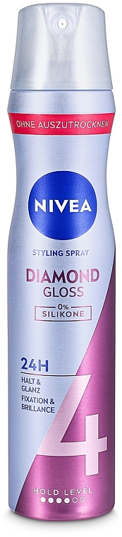 Haarlack "Diamond Gloss" Extra starker Halt - NIVEA Hair Care Diamond Gloss Styling Spray — Bild N4