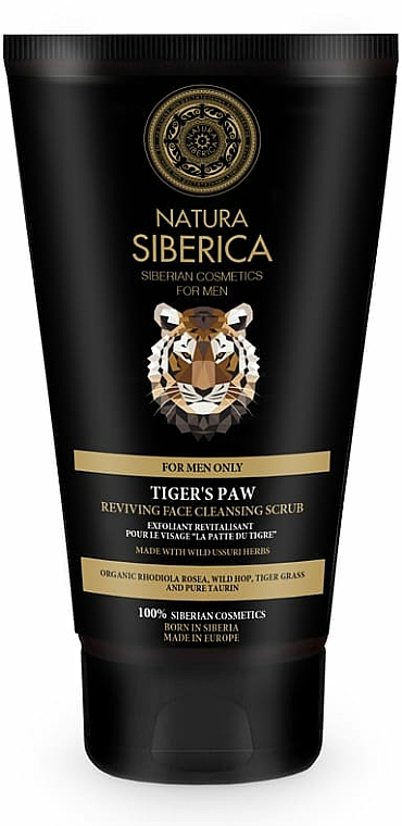 Belebendes Reinigungspeeling "Tiger Pranken" - Natura Siberica For Men Tiger’s Paw Reviving Face Cleansing Scrub